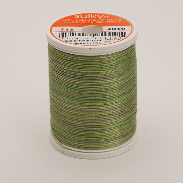 SULKY COTTON 12, 270m/300yds King Spools -  Colour 4019 Forest Floor  multicolour