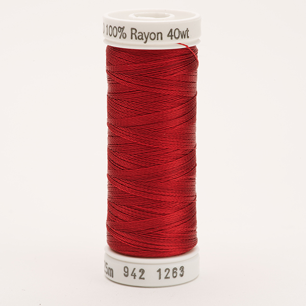 SULKY RAYON 40 farbig, 225m Snap Spulen -  Farbe 1263 Red Jubilee