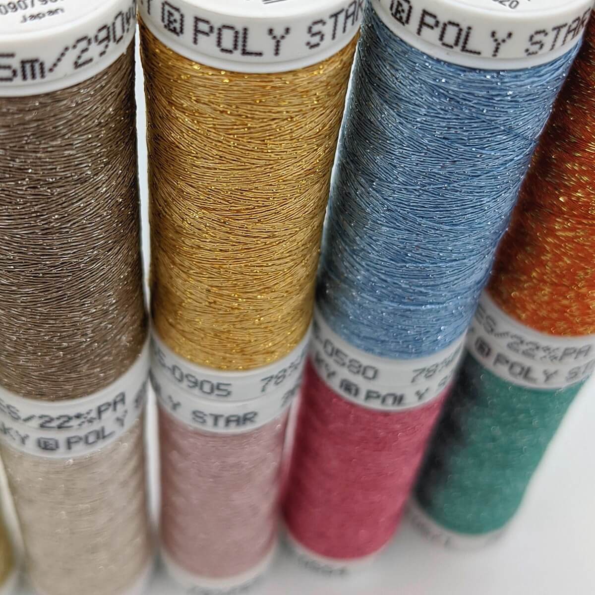 SULKY POLY SPARKLE 30 - Glittering Pastel
(10x 265m Snap Spools)