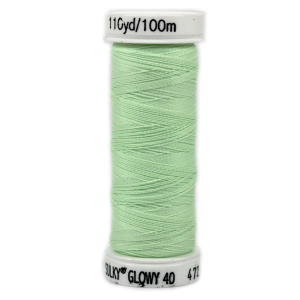 SULKY GLOWY,  100m Snap Spulen - Farbe 207 Green